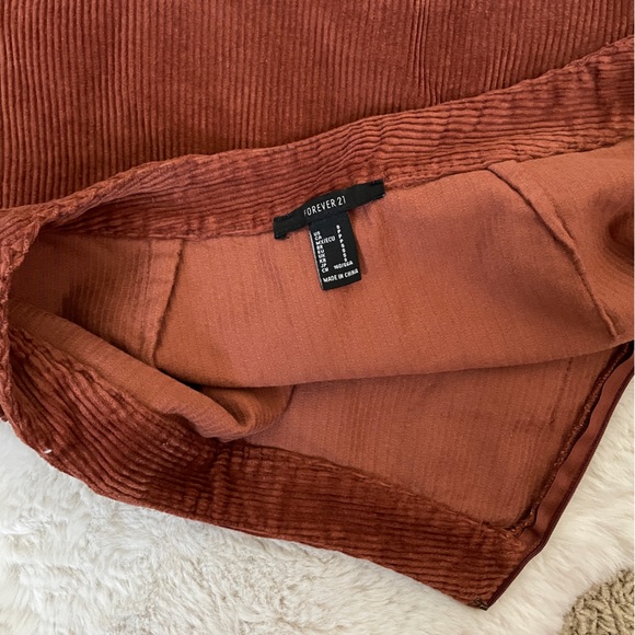 Corduroy Patch Pocket Mini Skirt Size Small - Picture 6 of 9